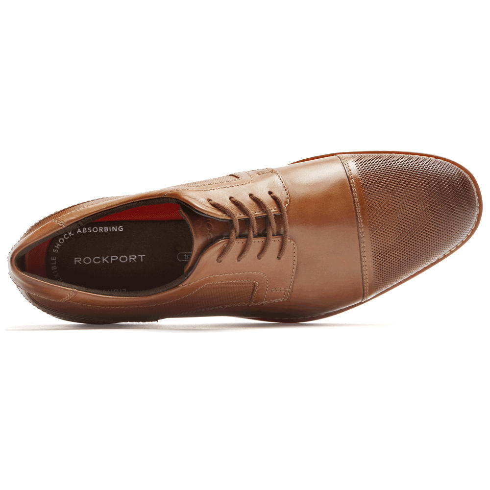 Rockport Snøre Sko Herre Brune - Style Purpose Cap Toe Blucher - EPZA14586